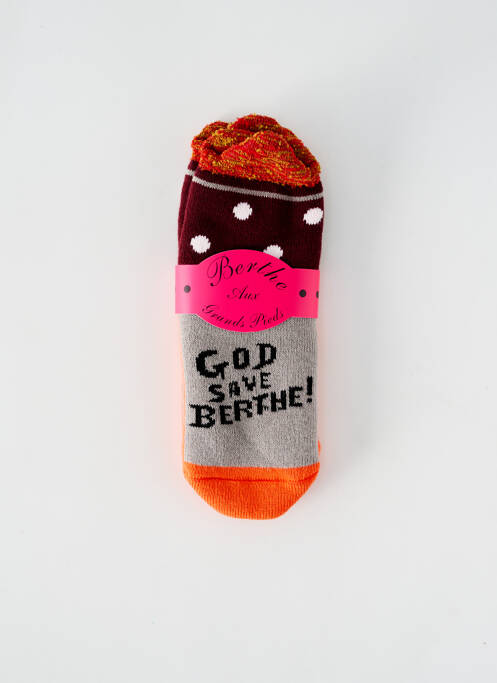 Șosete portocaliu BERTHE AUX GRANDS PIEDS fată