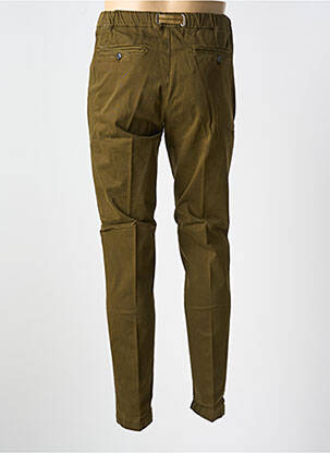 Pantalon chino țesătură poplin mărime normală verde WHITE SAND bărbat