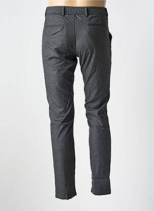 Pantalon chino țesătură poplin mărime normală gri WHITE SAND bărbat