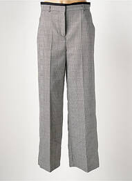 Pantalon drept țesătură poplin mărime normală negru IKKS femeie