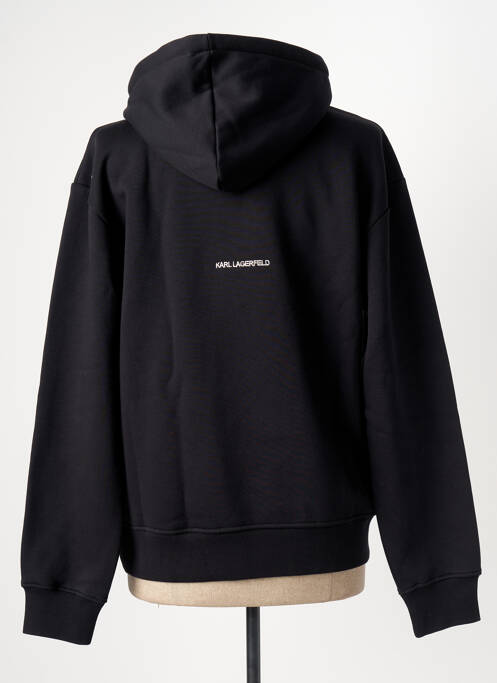 Hanorac cu glugă negru KARL LAGERFELD femeie