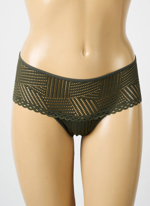 Shorty elasticitate verde ANTIGEL femme