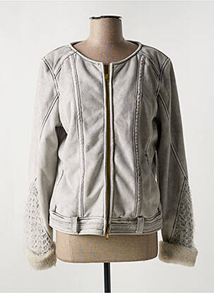 Jachete casual guler rotund gri ELISA CAVALETTI femeie