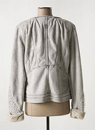Jachete casual guler rotund gri ELISA CAVALETTI femeie