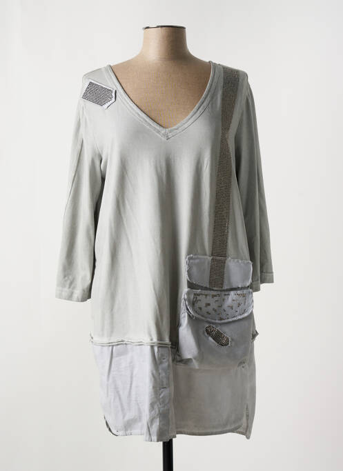 Tunică mâneci lungi gri ELISA CAVALETTI femeie