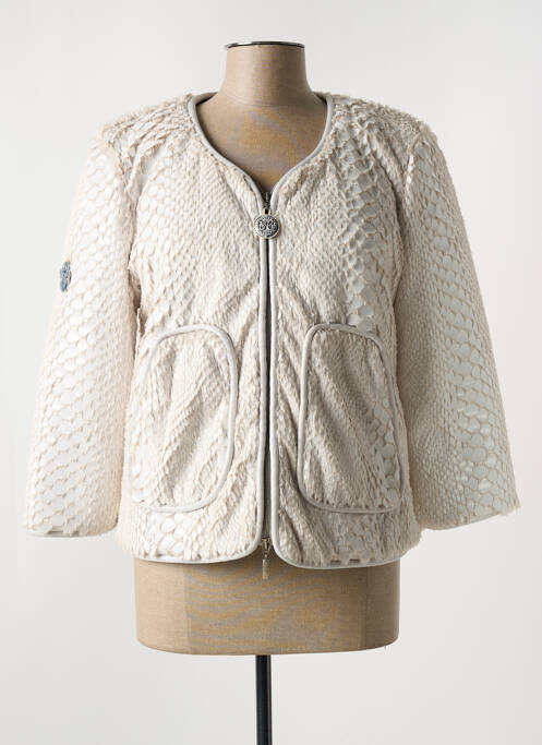 Geacă matlasată alb ELISA CAVALETTI femeie