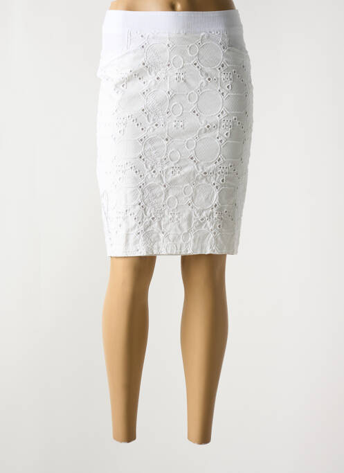 Fustă midi alb ELISA CAVALETTI femeie