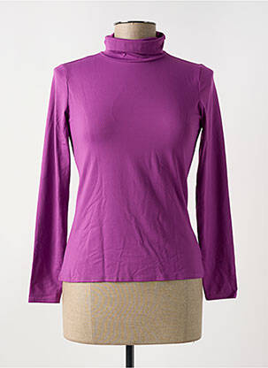 Pulover cu guler înalt violet LE BOURGET femeie