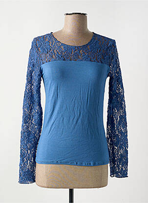 Tricou mâneci lungi mâneci lungi albastru LE BOURGET femeie