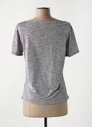Tricou elasticitate mâneci scurte gri LE BOURGET femeie