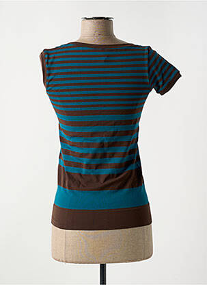 Tricou elasticitate mâneci scurte maro LE BOURGET femeie