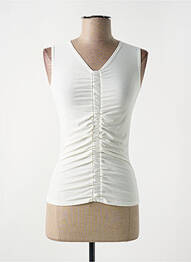 Top elasticitate fără mâneci alb LE BOURGET femme