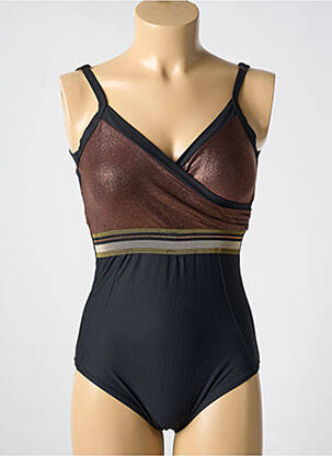 Costum de baie dintr-o singură piesă elasticitate top sutien modelat negru MIRADONNA femeie