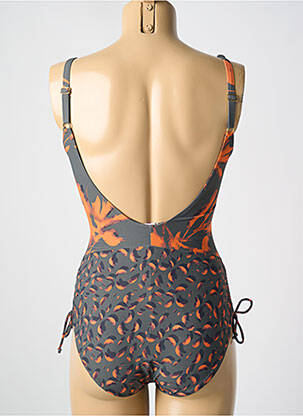 Costum de baie dintr-o singură piesă imprimeu fantezie top sutien modelat gri MIRADONNA femeie