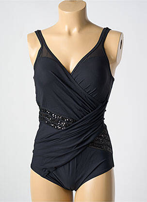 Costum de baie dintr-o singură piesă elasticitate top sutien modelat negru MIRADONNA femeie