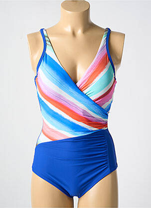 Costum de baie dintr-o singură piesă elasticitate top sutien modelat albastru MIRADONNA femeie