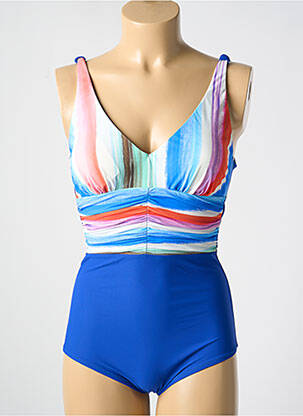 Costum de baie dintr-o singură piesă elasticitate top sutien modelat albastru MIRADONNA femeie