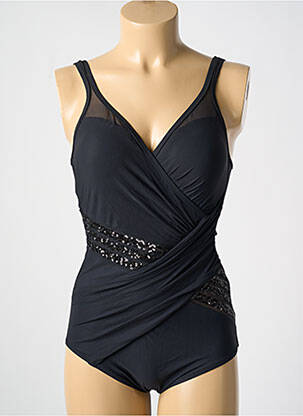 Costum de baie dintr-o singură piesă elasticitate top sutien modelat negru MIRADONNA femeie