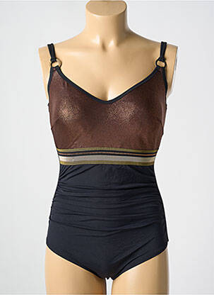 Costum de baie dintr-o singură piesă elasticitate top sutien modelat negru MIRADONNA femeie
