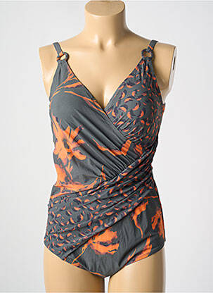 Costum de baie dintr-o singură piesă gri MIRADONNA femeie