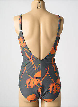 Costum de baie dintr-o singură piesă imprimeu fantezie top sutien modelat gri MIRADONNA femeie