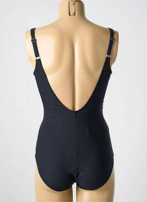 Costum de baie dintr-o singură piesă elasticitate sutien balconet cu decolteu înalt negru MIRADONNA femeie