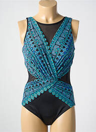 Costum de baie dintr-o singură piesă imprimeu fantezie top sutien modelat albastru MIRACLESUIT femme