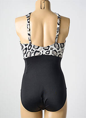 Costum de baie dintr-o singură piesă elasticitate sutien cupe întregi cu decolteu înalt negru MIRACLESUIT femeie
