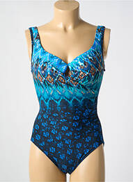 Costum de baie dintr-o singură piesă imprimeu fantezie top sutien modelat albastru MIRACLESUIT femme