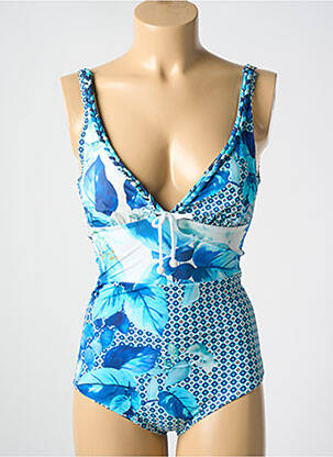 Costum de baie dintr-o singură piesă albastru MIRADONNA femeie