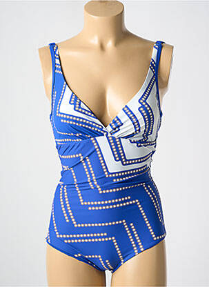 Costum de baie dintr-o singură piesă albastru MIRADONNA femeie