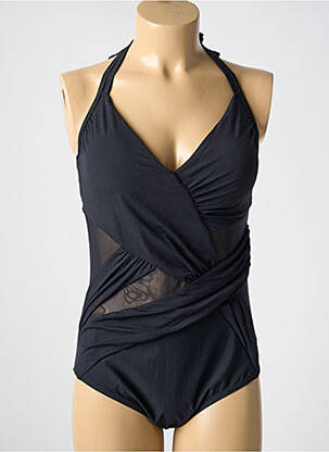 Costum de baie dintr-o singură piesă elasticitate top sutien modelat negru MIRADONNA femeie