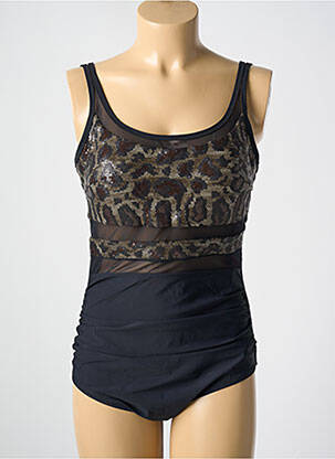 Costum de baie dintr-o singură piesă elasticitate top sutien modelat negru MIRADONNA femeie