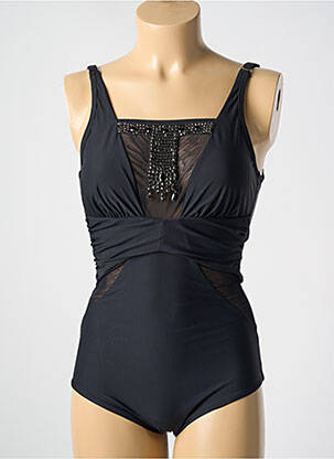 Costum de baie dintr-o singură piesă elasticitate top sutien modelat negru MIRADONNA femeie