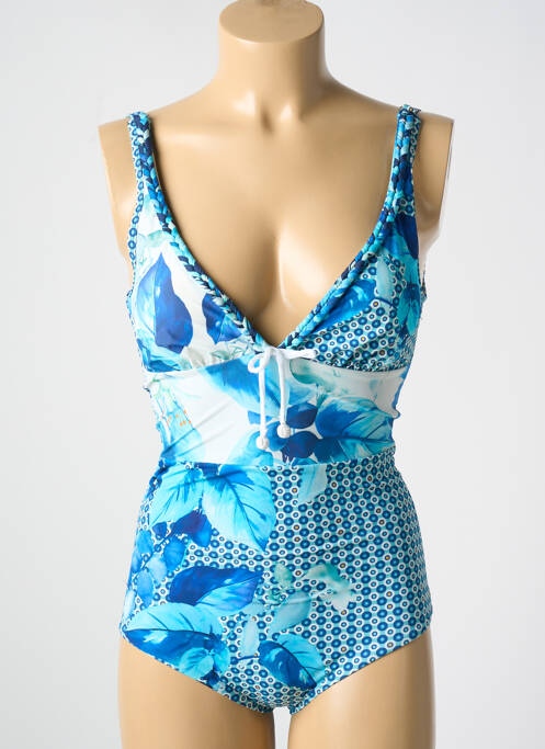 Costum de baie dintr-o singură piesă albastru MIRADONNA femeie