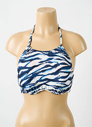 Sutien de costum de baie elasticitate top sutien modelat albastru CYELL femeie