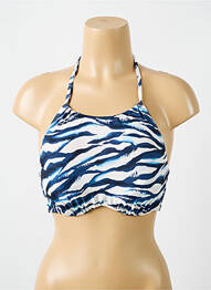 Sutien de costum de baie elasticitate top sutien modelat albastru CYELL femme