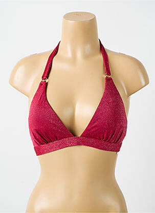 Sutien de costum de baie elasticitate sutien cu susținere înaltă și burete detașabil roșu CYELL femme