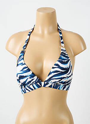 Sutien de costum de baie elasticitate sutien cu susținere înaltă și burete detașabil albastru CYELL femeie