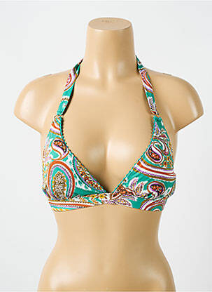 Sutien de costum de baie elasticitate sutien cu susținere înaltă și burete detașabil verde CYELL femeie