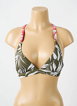 Sutien de costum de baie elasticitate sutien cu susținere înaltă și burete detașabil verde CYELL femeie
