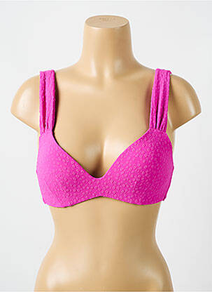 Sutien de costum de baie elasticitate top sutien push-up roz CYELL femeie