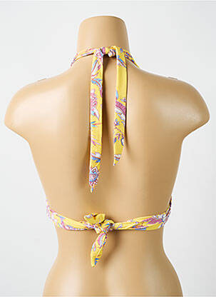 Sutien de costum de baie elasticitate top sutien push-up galben CYELL femeie