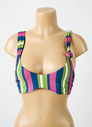 Sutien de costum de baie elasticitate sutien cupe întregi cu decolteu înalt verde CYELL femeie