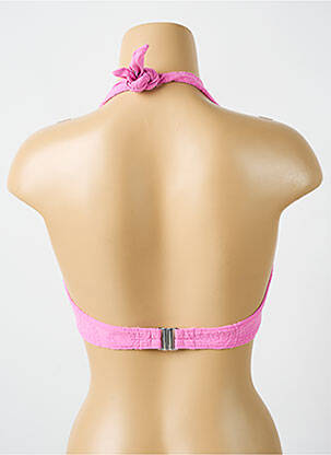 Sutien de costum de baie elasticitate sutien balconet cu decolteu înalt roz CYELL femeie