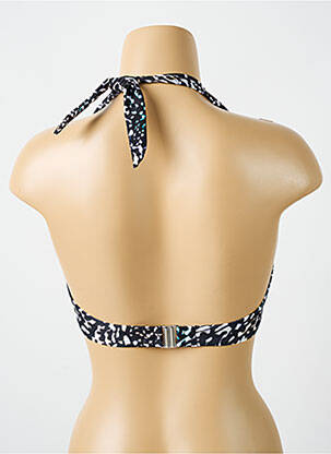 Sutien de costum de baie elasticitate sutien balconet cu decolteu înalt negru CYELL femeie