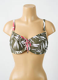 Sutien de costum de baie elasticitate sutien cupe întregi cu decolteu înalt verde CYELL femme
