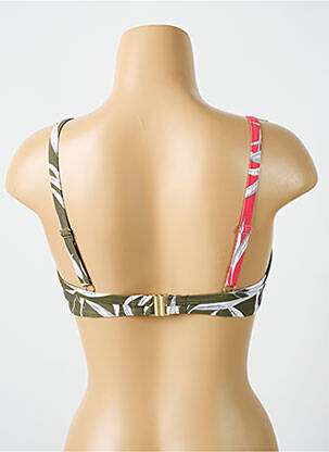 Sutien de costum de baie elasticitate sutien cupe întregi cu decolteu înalt verde CYELL femeie