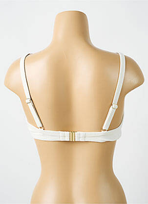 Sutien de costum de baie elasticitate sutien cupe întregi cu decolteu înalt bej CYELL femeie