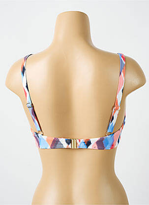 Sutien de costum de baie elasticitate sutien cupe întregi cu decolteu înalt albastru CYELL femeie